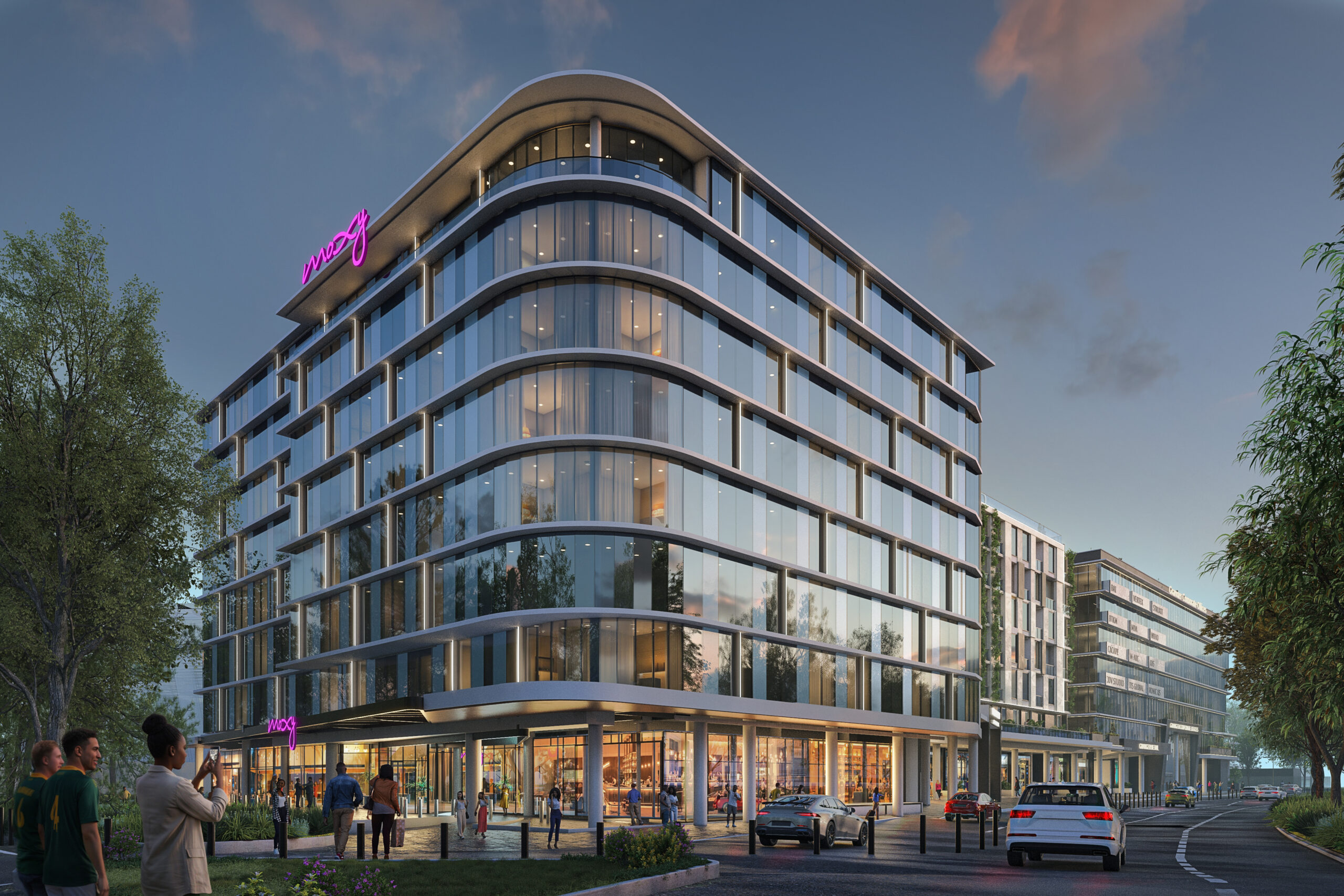 The Granger Mixed-Use Rev_Hotel and Office Update_View 01 - Main Hotel Corner copy
